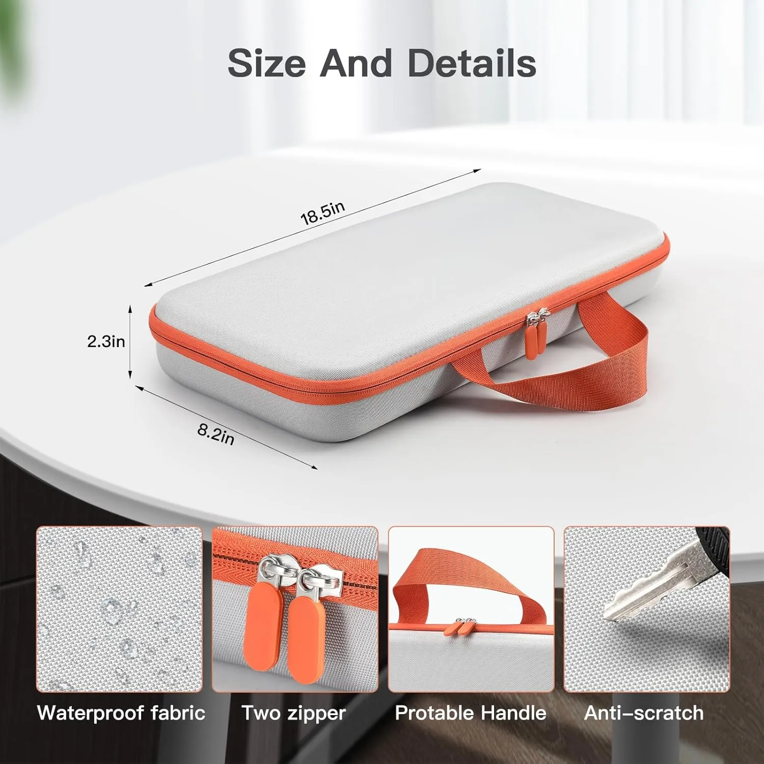 Hard Carrying Case Compatible with Dyson Airstrait/Corrale Hair Straightener, Portable Fashion Travel Case (Gray)