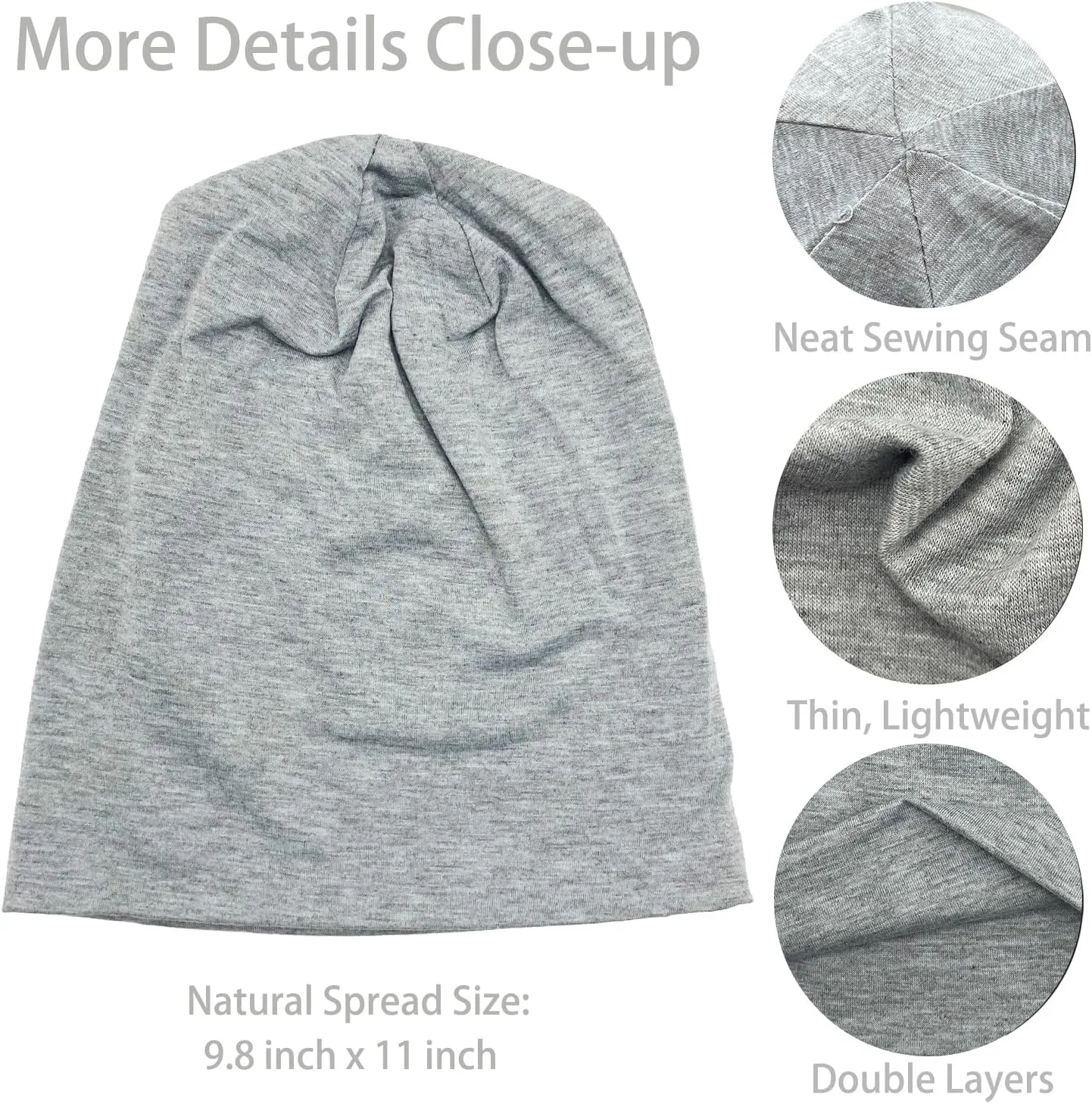 JarseHera Slouchy Beanie for Men Women Baggy Headwear Chemo Caps Cancer Hats