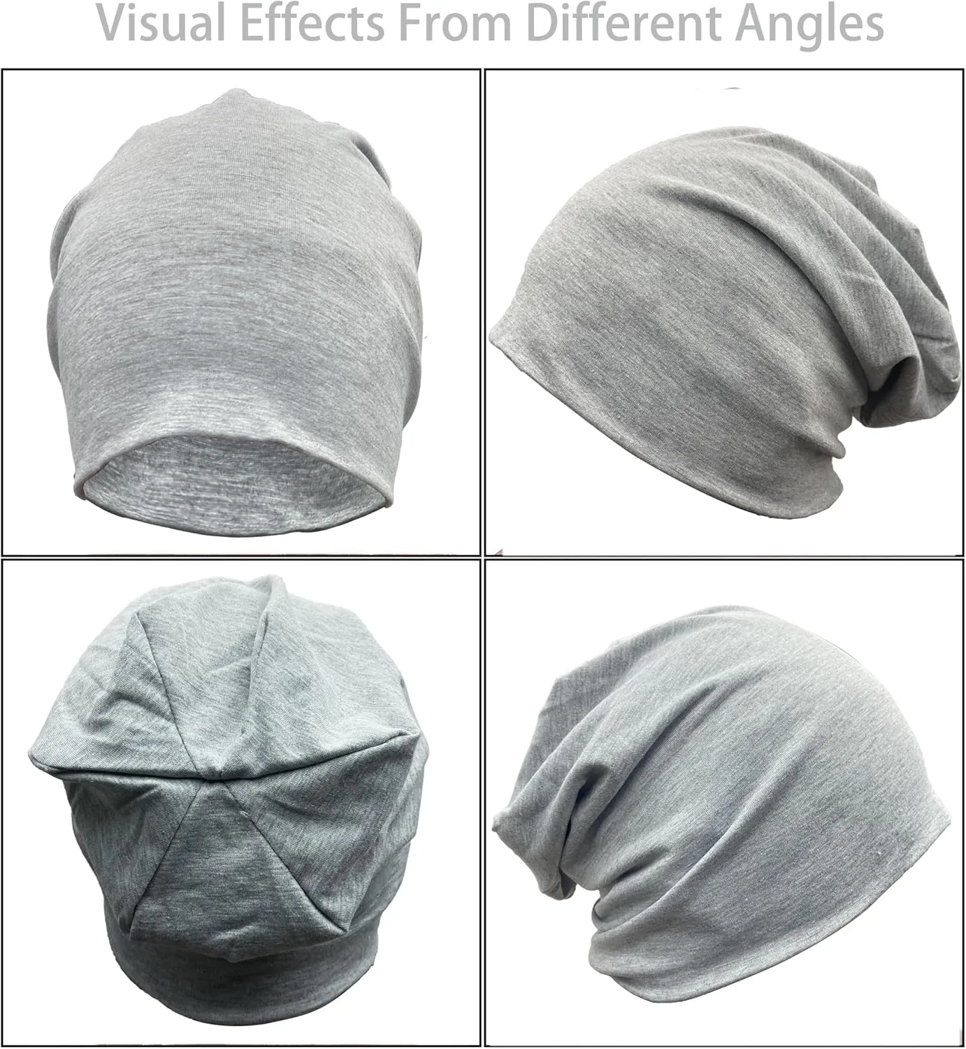 JarseHera Slouchy Beanie for Men Women Baggy Headwear Chemo Caps Cancer Hats