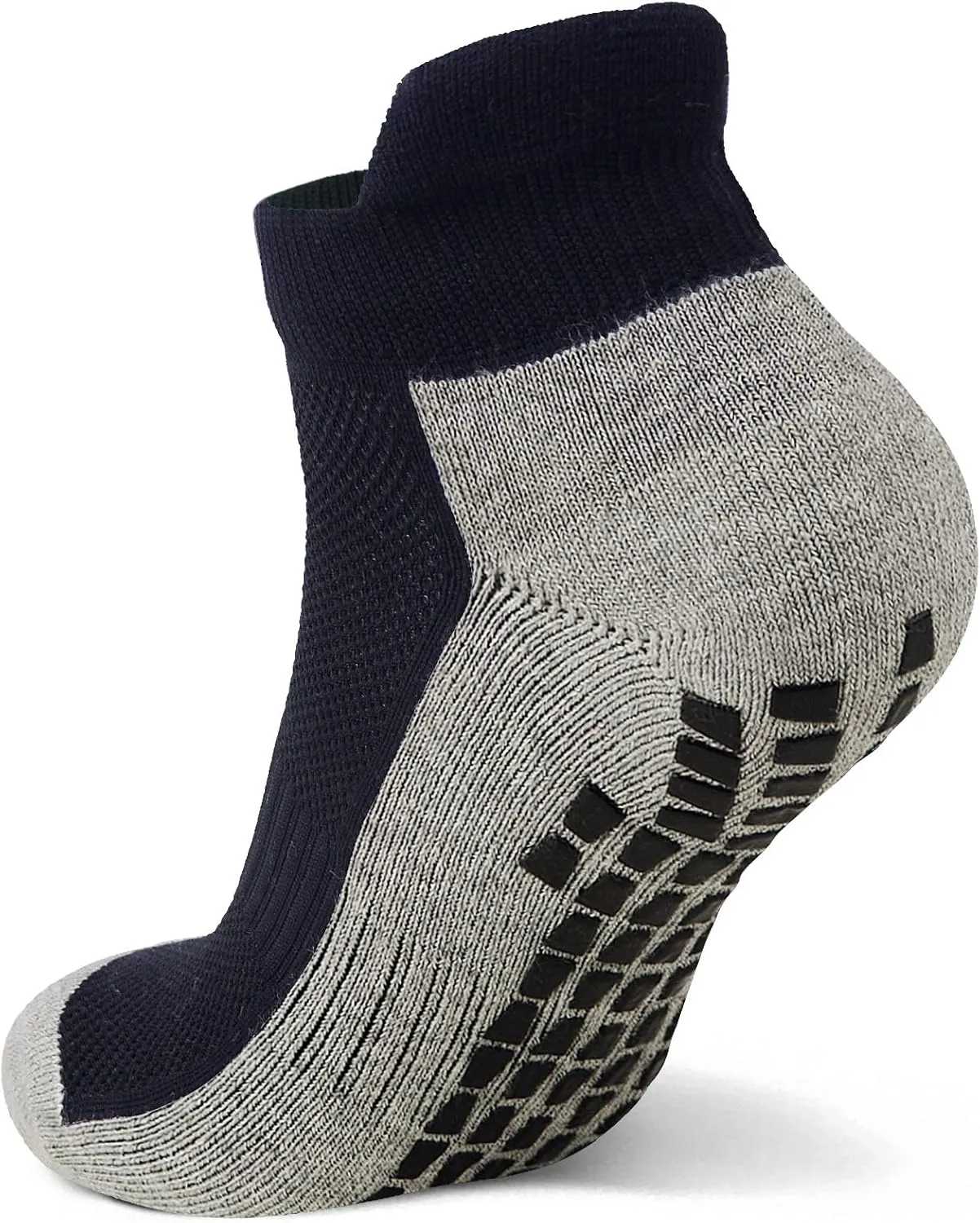 JHM No Show Short Cut Low Cut Anti Slip Non Slip,Non Skid Slipper Hospital,Sport,Athletic Socks with grips