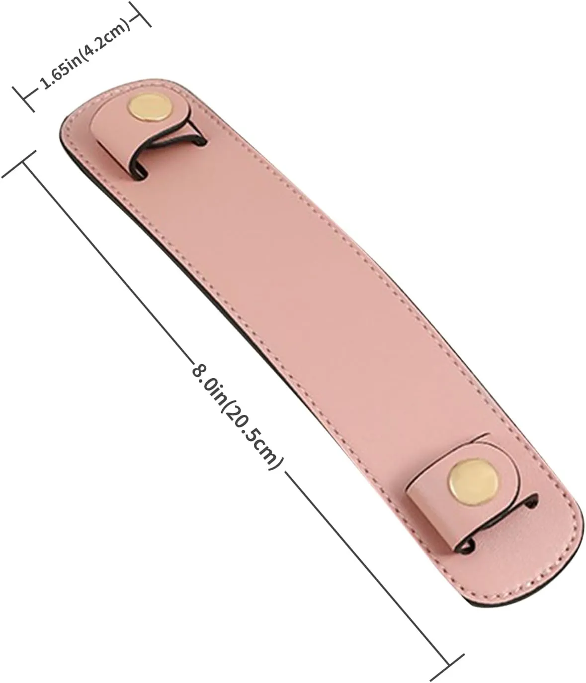 Jiesinlov Microfiber Leather Shoulder Strap Pads Replacement Cushion Strap Covers for Tote Bags Detachable (Pink)
