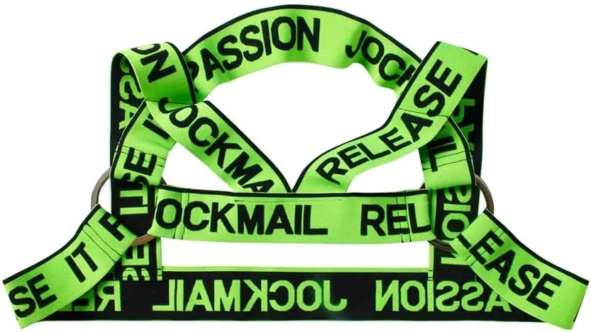JOCKMAIL Mens Fitness Harness Shoulder Strap Mens Fitness Body Chest Half Harness Athletic Shoulder Strap Harness