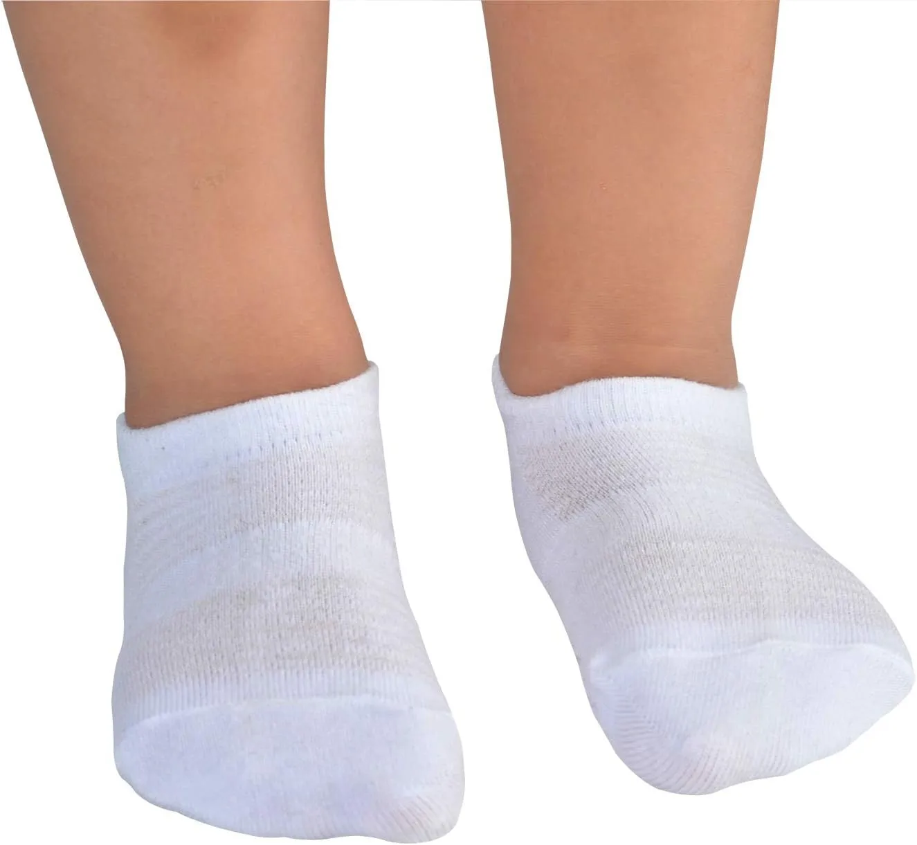 JORMATT Toddler Little Girls Boys No Show Socks Cotton Anti Slip Low Cut Socks With Grips 6 Pairs