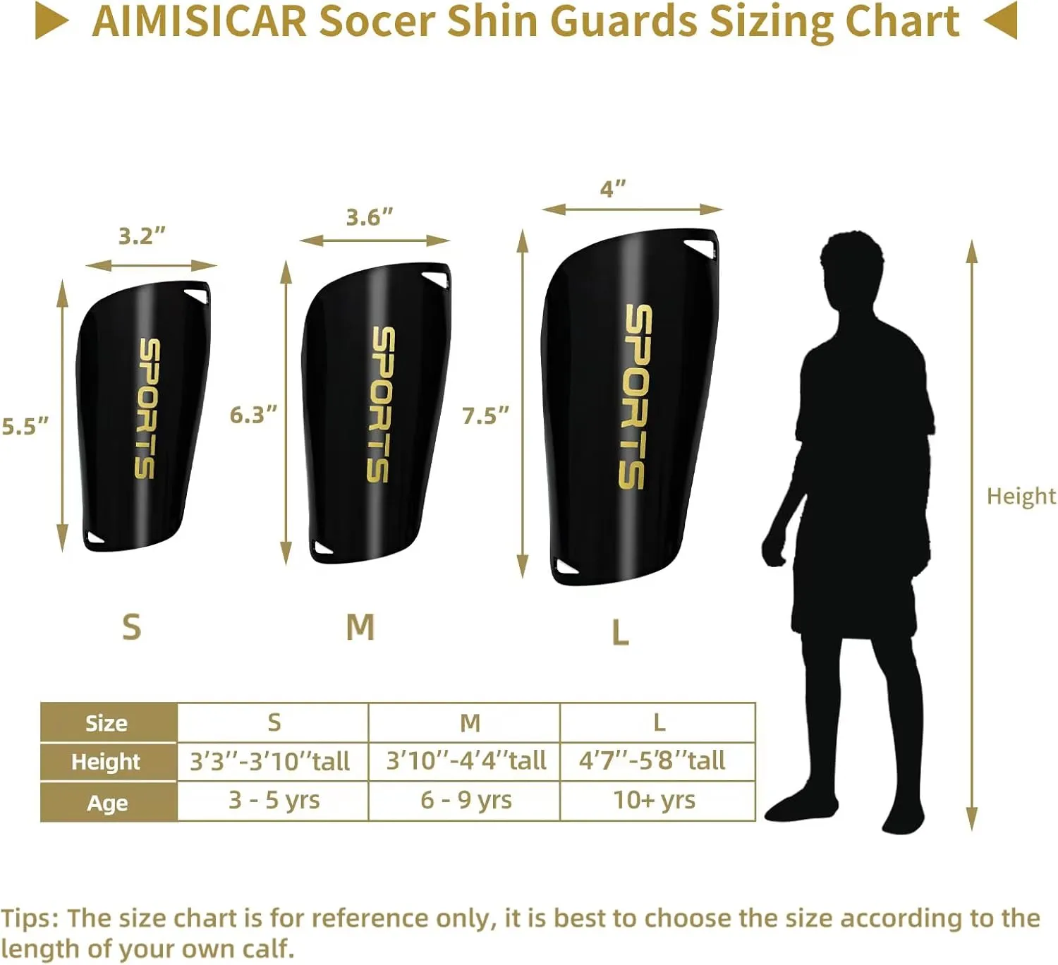 Kids Youth Soccer Shin Guards, Shin Pads and Shin Guard Sleeves for 3-15 Years Old Boys and Girls for Football Games, EVA Cushion Protection Reduce Shocks and Injuries