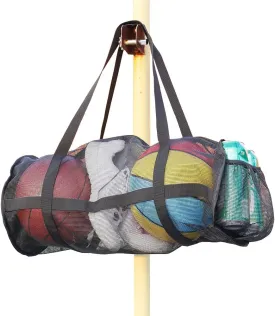 Large Basket Ball Duffel Bag,Mesh Basketball Bag,Mesh Sports Equipment Bag with Shoulder Strap for Holding Basketball,Volleyball,Soccer,Swimming Gear Large Basket Ball Duffel Bag,Mesh Basketball Bag,Mesh Sports Equipment Bag with Shoulder Strap for Holding Basketball,Volleyball,Soccer,Swimming Gear