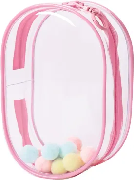 Large Clear Figure Display Bag with Keychain Blind Box Carrying Case Keychain Pouch Charms for Collectibles