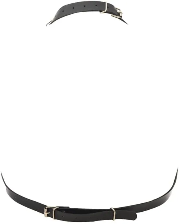 Leather Chest Harness Gothic Body Chain Belt Punk Shoulder Straps Ring Adjustable Buckle for Men Clubwear Costume