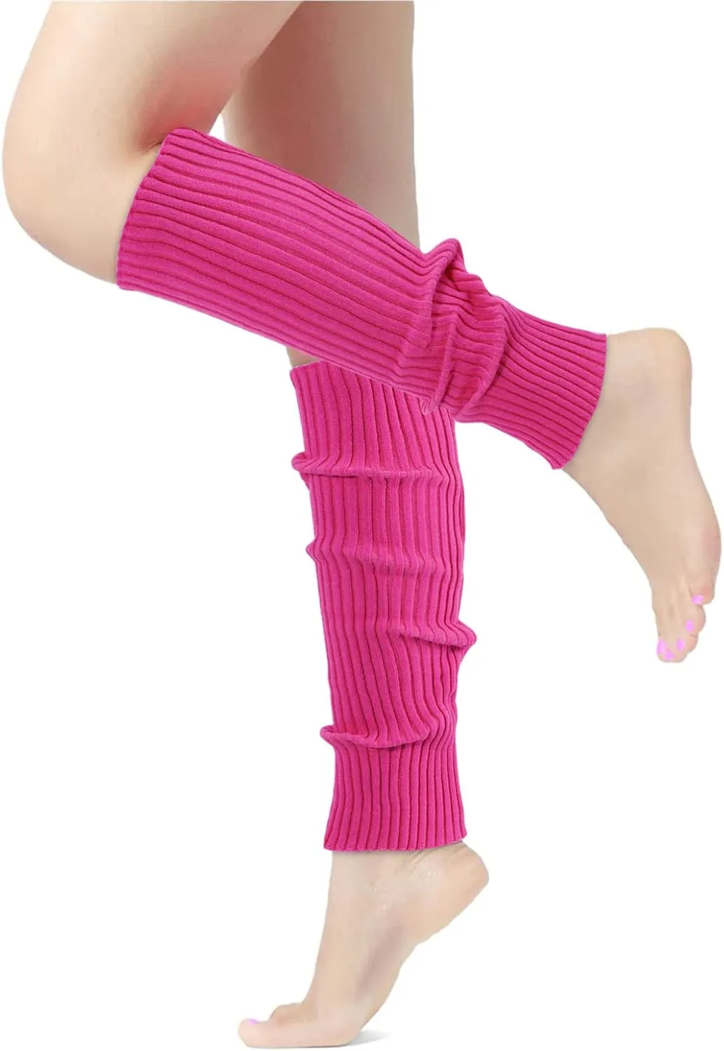 Leg Warmers for Women 80s Headband Wristbands Neon Leg Warmers Set for Sport Yoga - 80s Workout Clothes 90s Outfit for Women