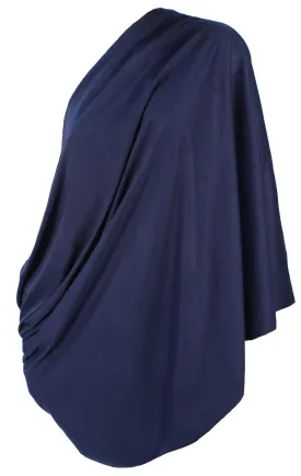 LK Baby Infinity Nursing Scarf Breastfeeding Cover Ultra Soft Premium Jersey Polyester- 100% AZO free and Safe for Baby (Navy Blue)