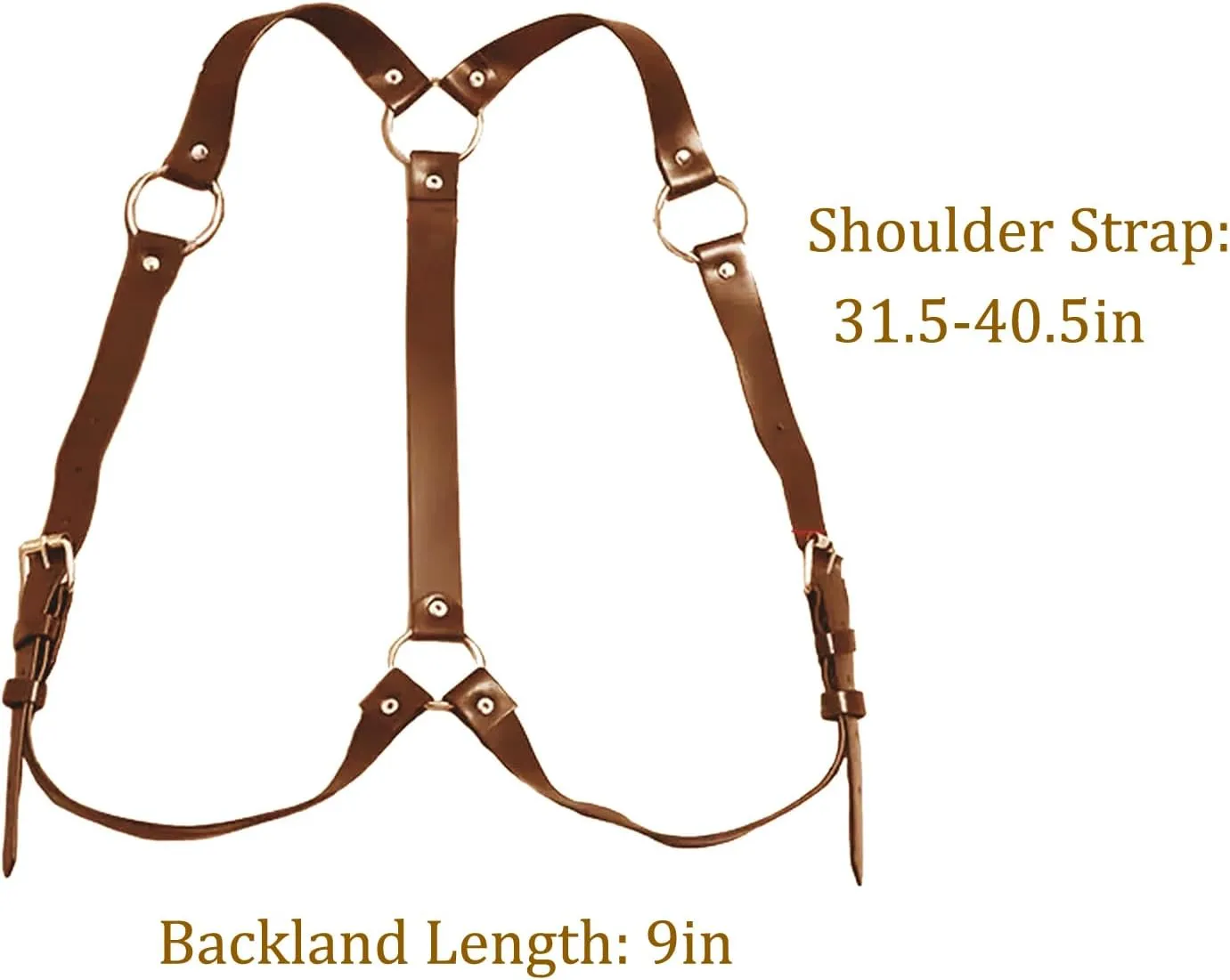Mens Body Chest Belt Harness PU Leather Supporters Adjustable Shoulder Strap Sexy Party Cosplay Costume