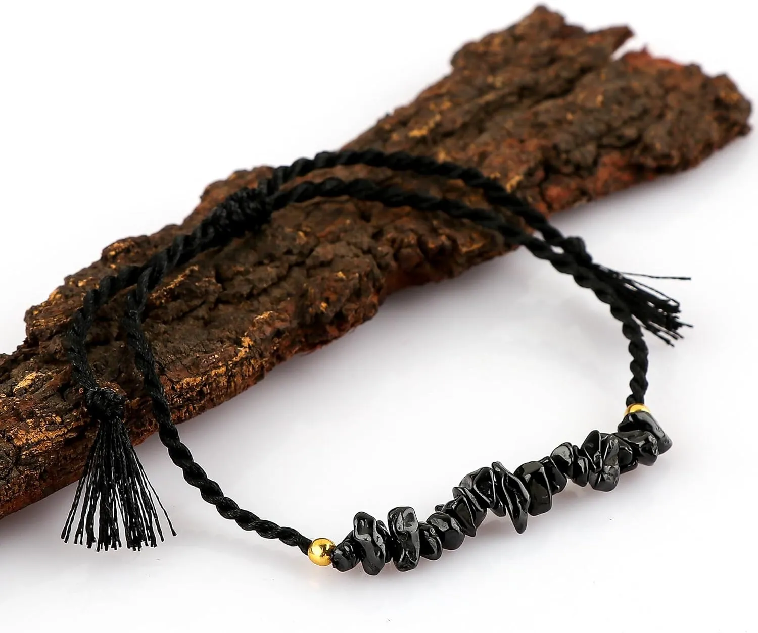Natural Chips Braided Bracelet, Healing, Birthday, Gift for Her, Resizable Hand Braid Rope Thread Protection Bracelet for Men Women, Gemstone Jewelry 7 inch Christmas Gifts