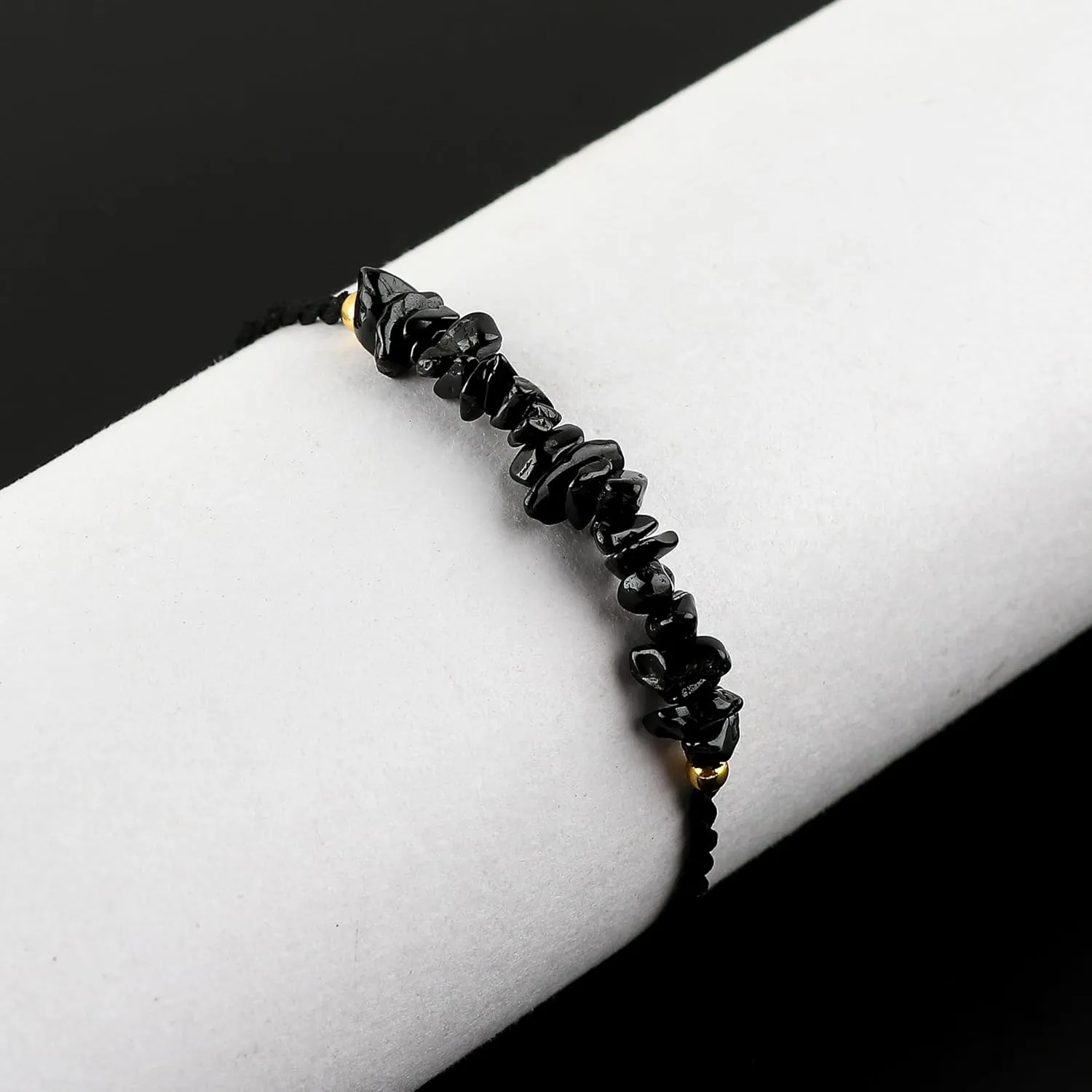 Natural Chips Braided Bracelet, Healing, Birthday, Gift for Her, Resizable Hand Braid Rope Thread Protection Bracelet for Men Women, Gemstone Jewelry 7 inch Christmas Gifts