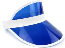 Nicky Bigs Novelties Retro Colorful Plastic Sun Visor Hat, Tourist Bingo Casino Dealer Costume, Tennis Golf Visor for Women Nicky Bigs Novelties Retro Colorful Plastic Sun Visor Hat, Tourist Bingo Casino Dealer Costume, Tennis Golf Visor for Women