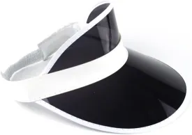 Nicky Bigs Novelties Retro Colorful Plastic Sun Visor Hat, Tourist Bingo Casino Dealer Costume, Tennis Golf Visor for Women