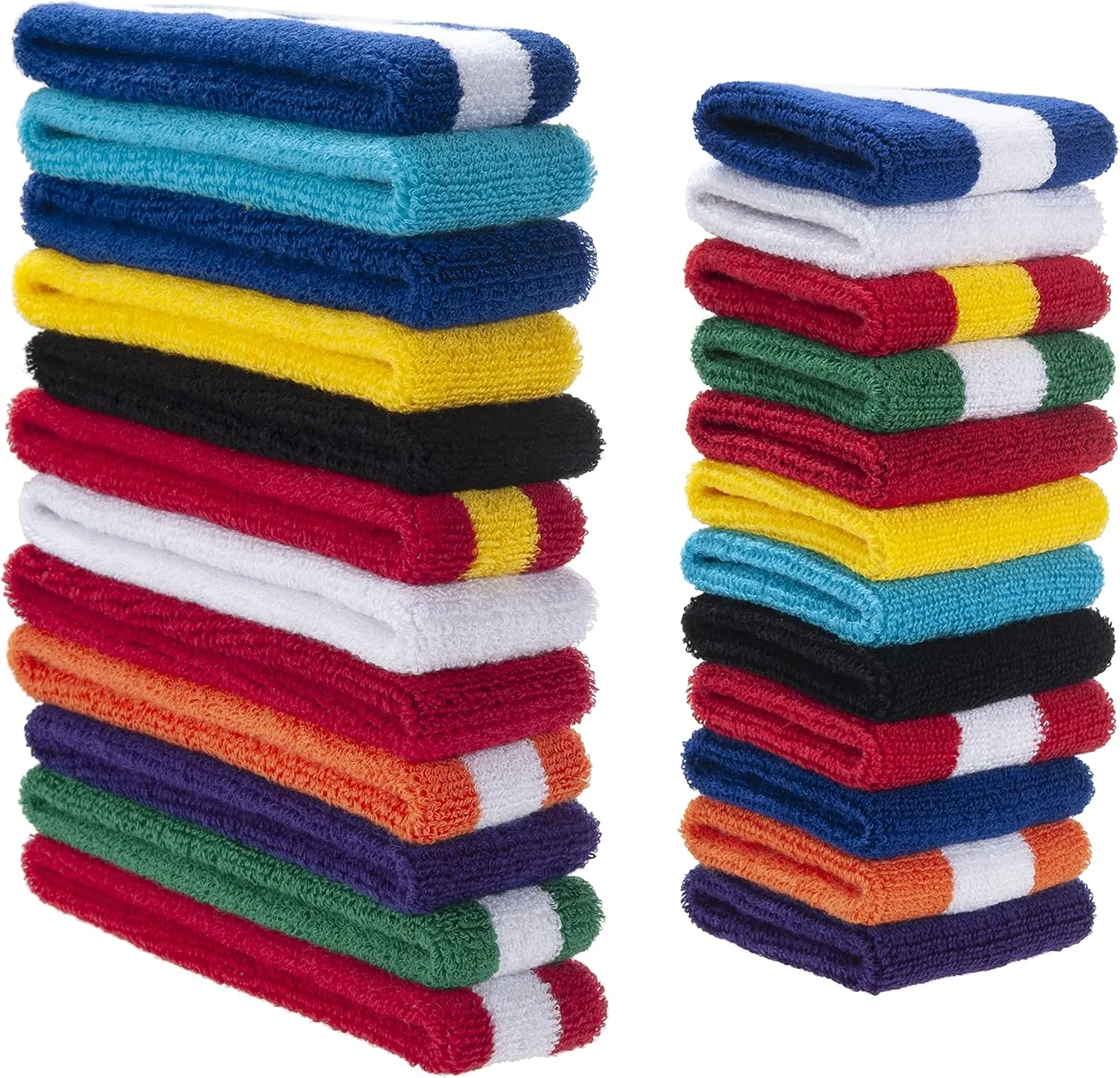 ONUPGO Kids Sweatbands Toddler Headband Wristband Set - Athletic Cotton Baby Sweat Band for Kids Youth Baby (1 Headband   2 Wristbands)