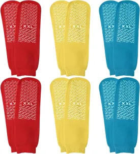 Panitay 6 Pairs XX Large Slipper Socks Terry Ring Non Slip Gripper Socks for Adults Home Hospital