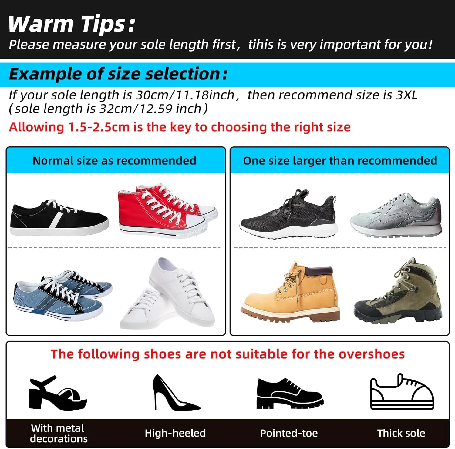 Rain Overshoes Waterproof Shoes Boots Covers Footies Mudsavers Feet Gaiters Men Women for Rain Snow Mud Sand Dust