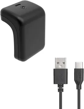 Rii Rechargeable Battery Pack 2000mAh with LED Indicator Play and Charge Kit with USB Type-C Charging Cable for PlayStation 5 PS5 DualSense Controller Black
