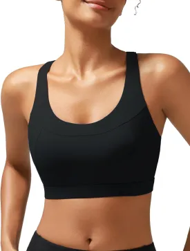 RUNNING GIRL Sports Bras for Women High Support,Racerback Molded Cup Sports Bra with Sewn in Pads RUNNING GIRL Sports Bras for Women High Support,Racerback Molded Cup Sports Bra with Sewn in Pads