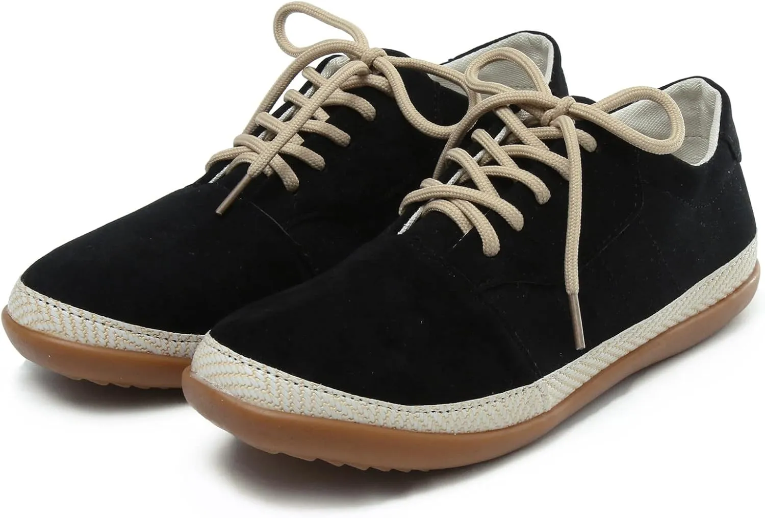SBGMoSJ Running Shoes for Women Wide Toe Box Women's Slip On Tennis Shoes Size 8 Hiking Shoes for Women Extra Wide White Sneakers for Women Womens Black Sneakers Wide Width