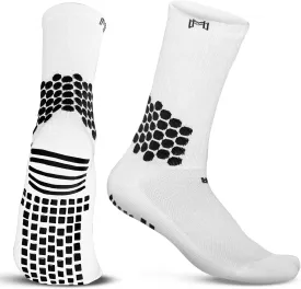 Soccer Grip Socks - Cushioned Ankle Protection, NonSlip Socks With Grip Pads, Athletic Socks for Men Women Youth