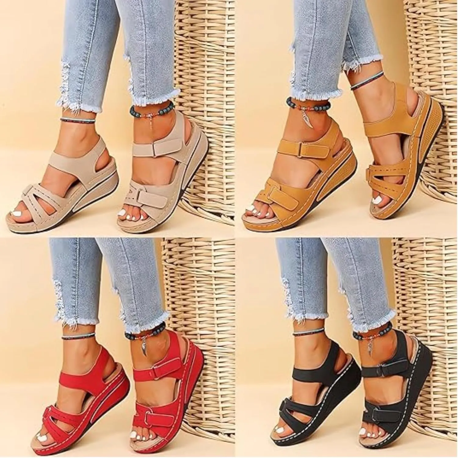 Soft & Stylish Wedge Sandals for Effortless Comfort 2025 Orthopedic Walking Platform Sandals Women Summer Shoes