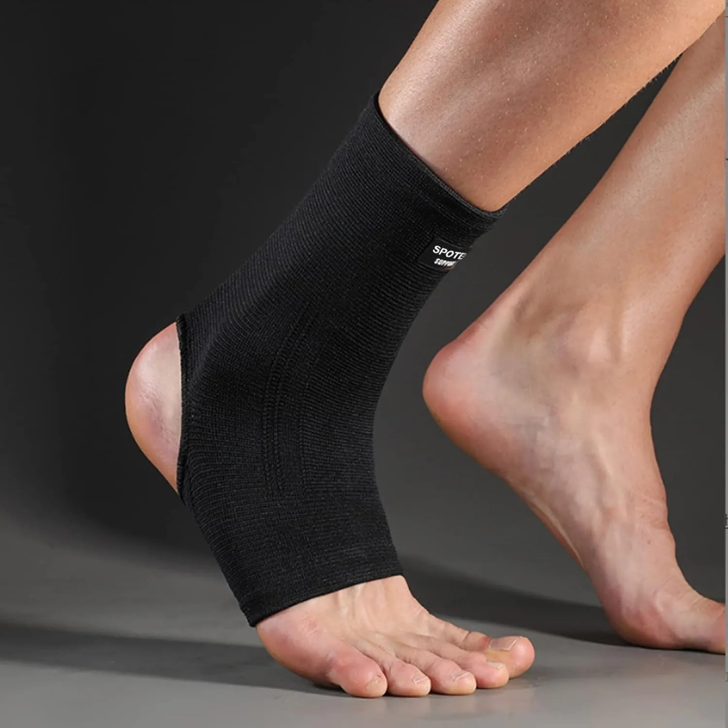 SPOTBRACE Ankle Brace Compression Sleeve(2 PACK),Breathable Ankle Support For Men Women, Foot Compression Sock for Swelling, Plantar Fasciitis, Sprain
