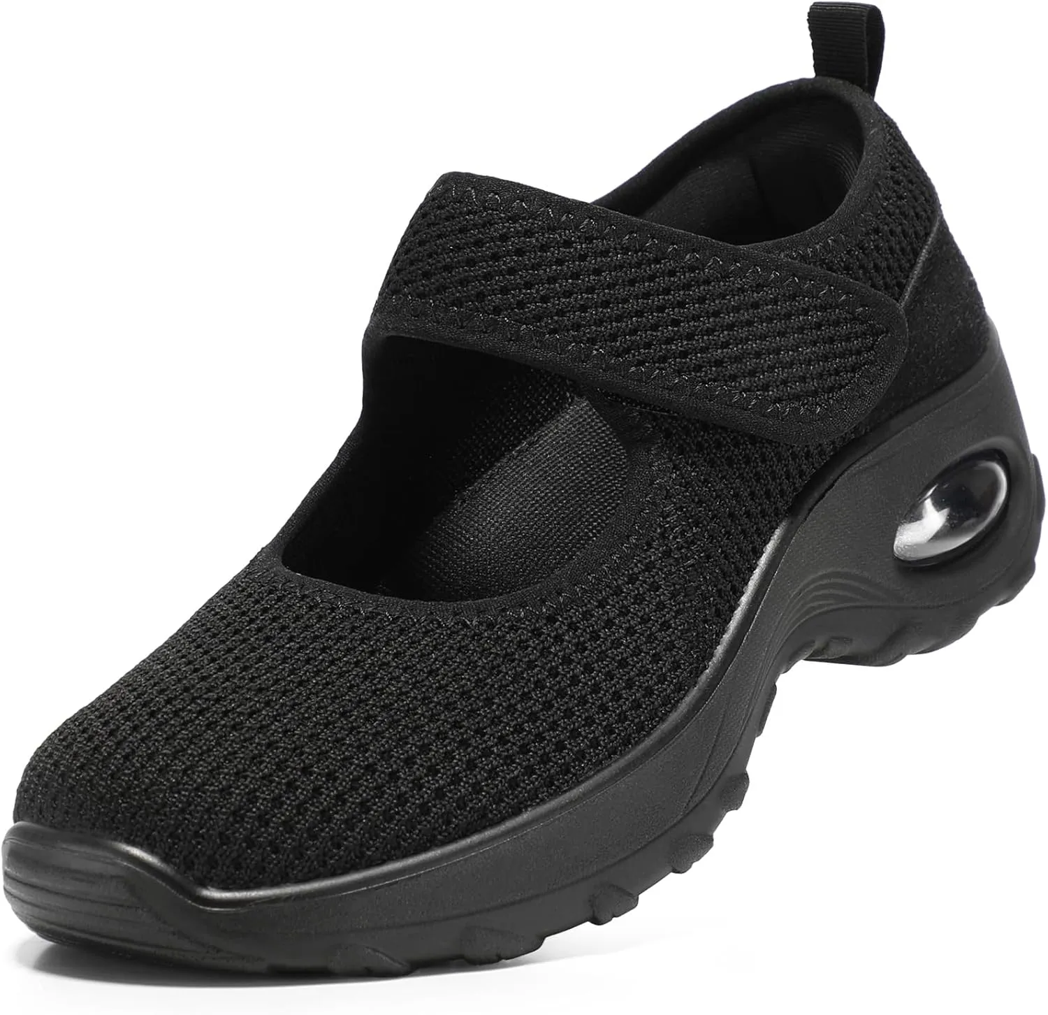 STQ Womens Walking Shoes Non Slip Orthopedic Shoes Adjustable Mary Jane Shoes