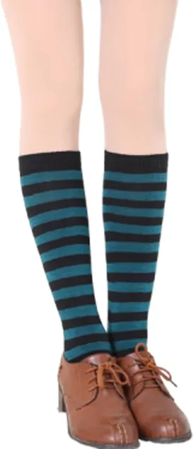 Striped Knee High Socks for Women Outdoor Sport Athletic Stripe Casual Tube Socks