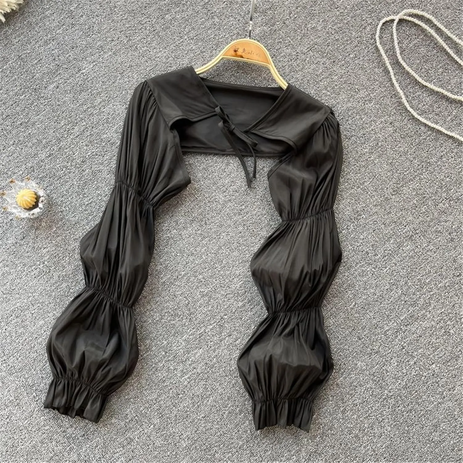 Sunproof Thin Shawl Breathable Shoulder Wrap for Travel Sun Protective Shawl Scarf Long Sleeved Shawl Wrap for Outdoor