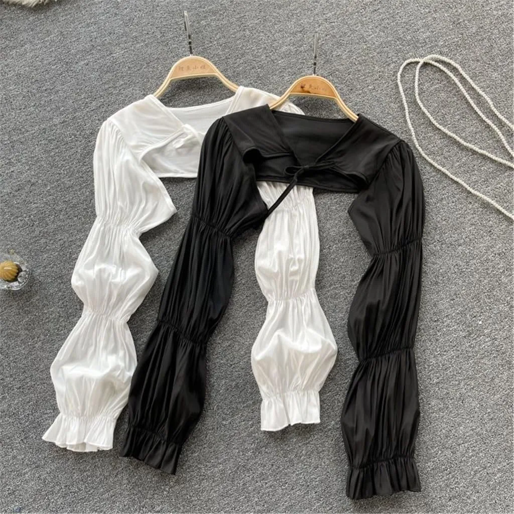 Sunproof Thin Shawl Breathable Shoulder Wrap for Travel Sun Protective Shawl Scarf Long Sleeved Shawl Wrap for Outdoor