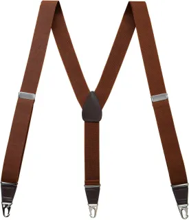 Suspenders for Men, Updated Clips and Adjustable Suspenders with Elastic Straps Y-Back Construction Heavy Duty