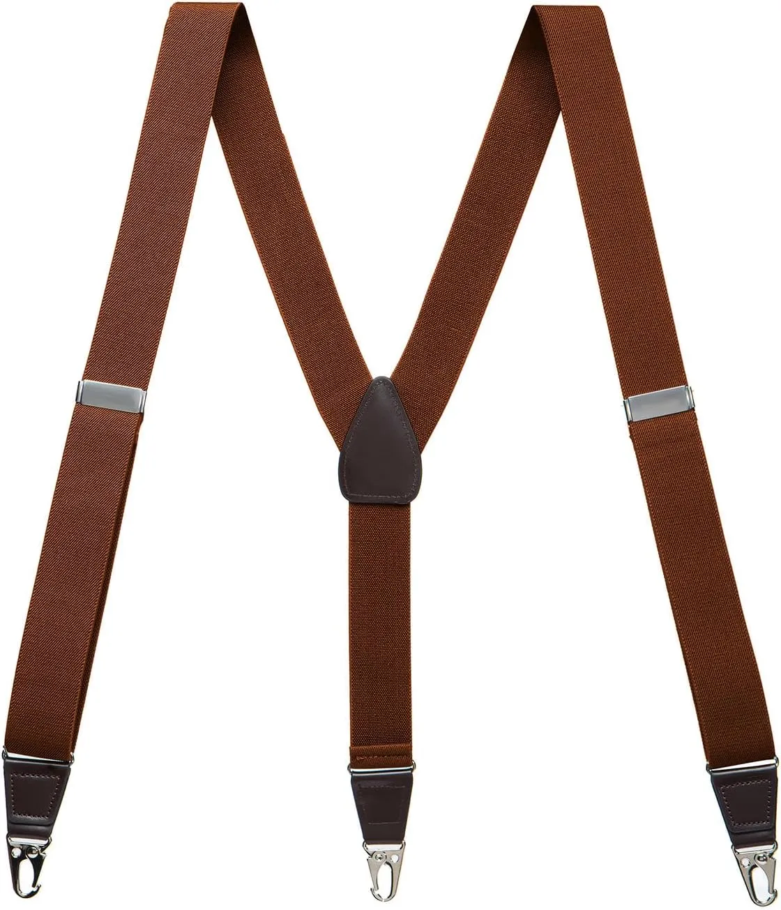 Suspenders for Men, Updated Clips and Adjustable Suspenders with Elastic Straps Y-Back Construction Heavy Duty