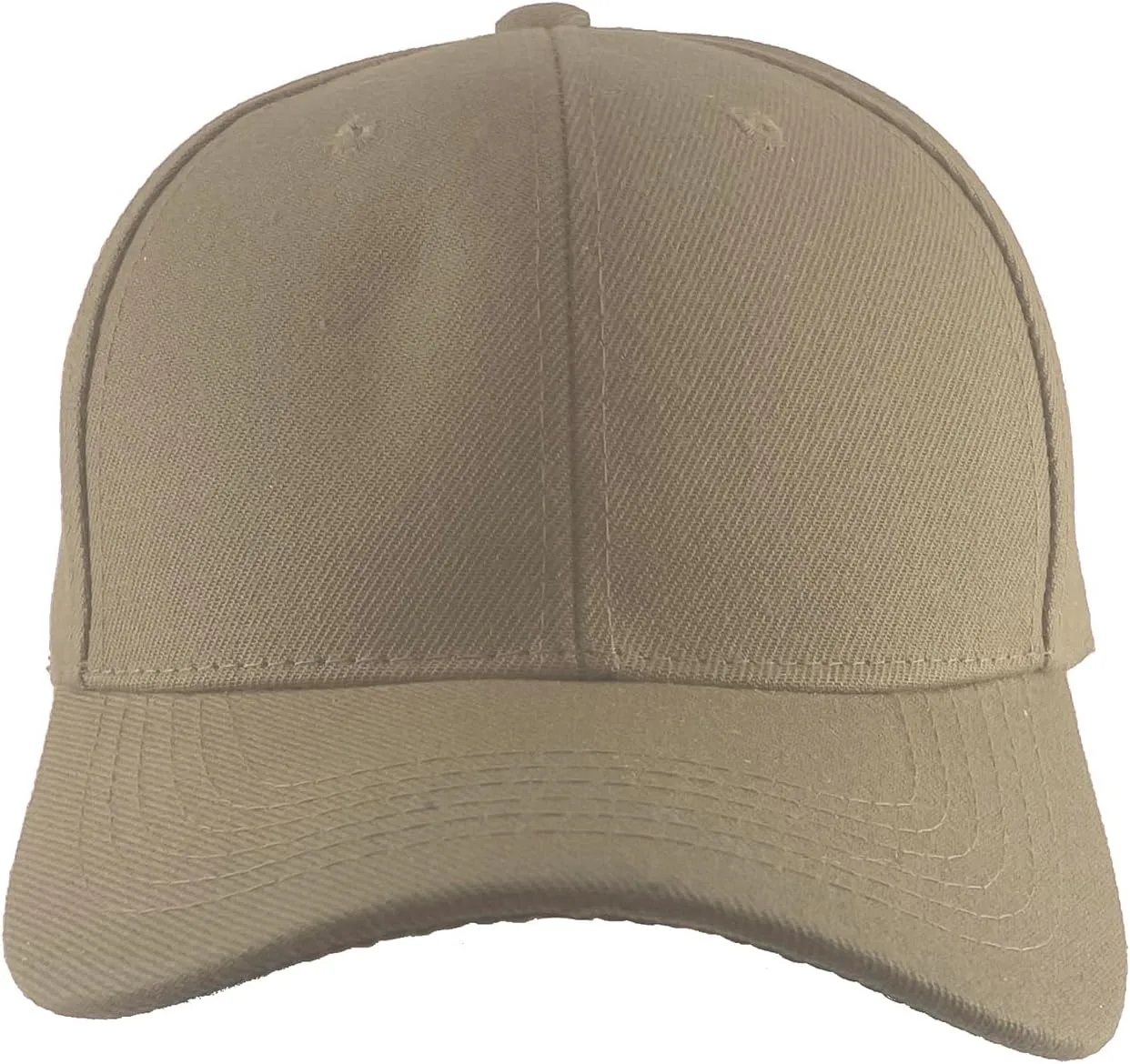TOP HEADWEAR Blank Fitted Curved Cap Hat
