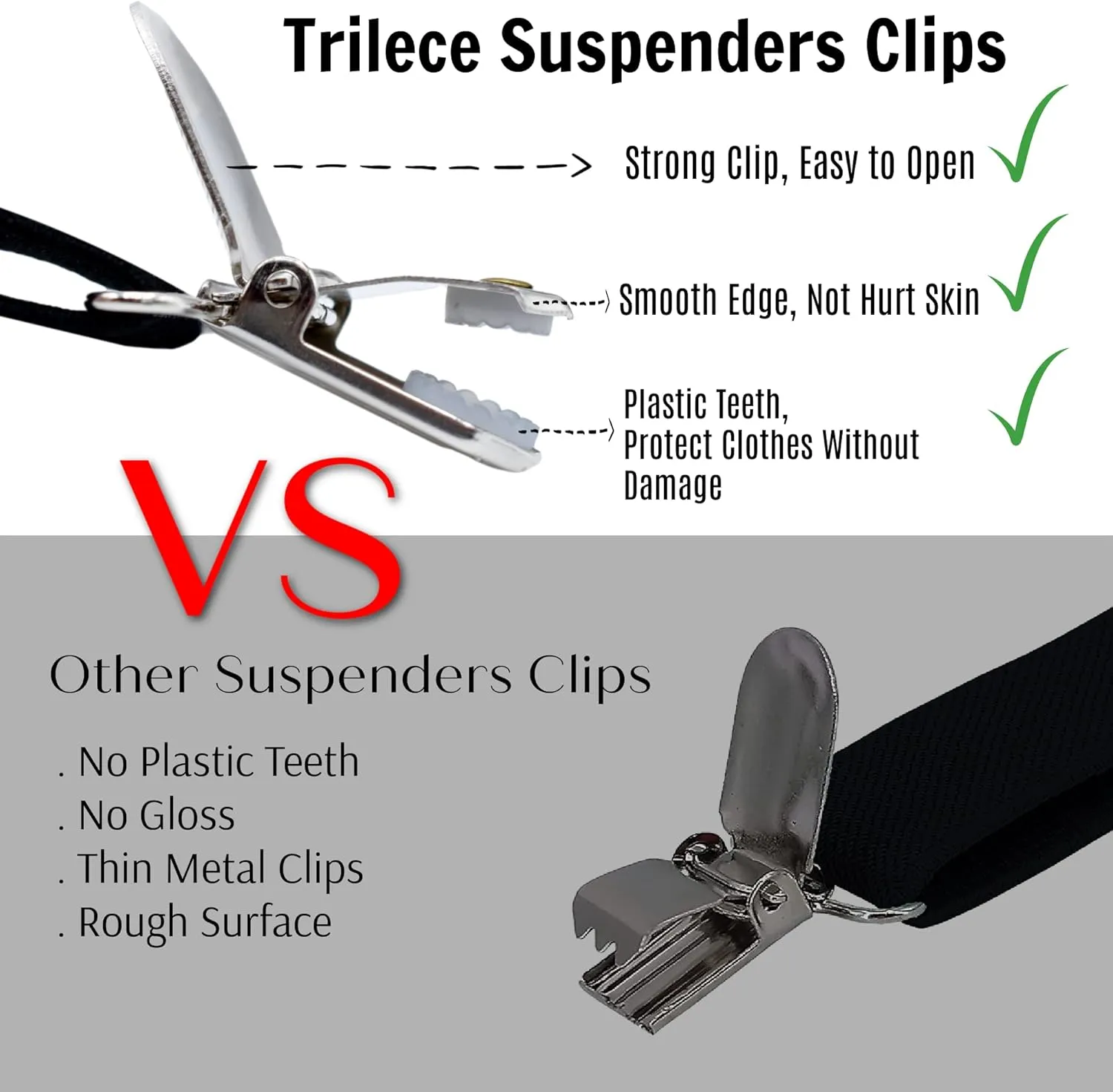 trilece Suspenders for Men, Adjustable Y Back Suspender and Bow Tie