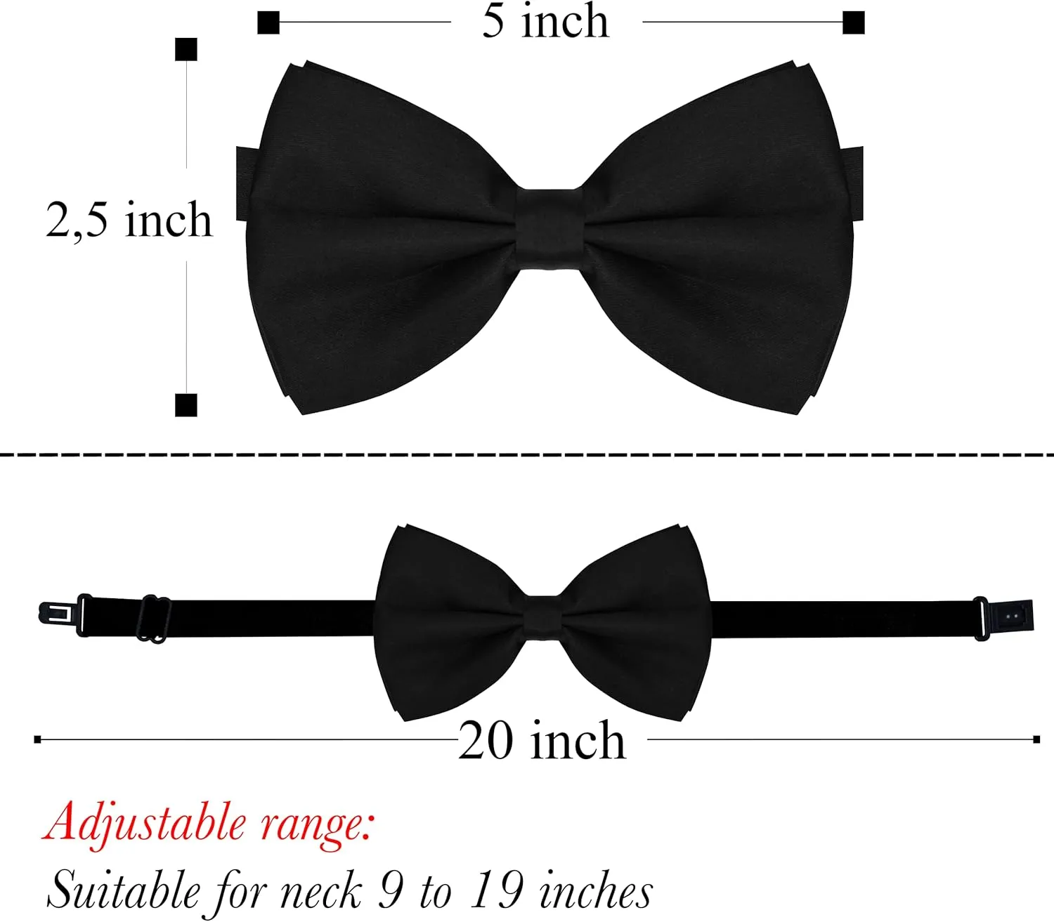 trilece Suspenders for Men, Adjustable Y Back Suspender and Bow Tie