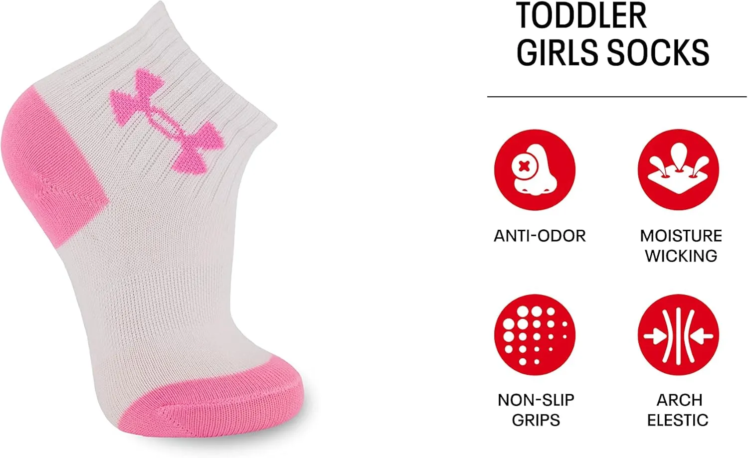 Under Armour Girls' Multi Pack Quarter Sock