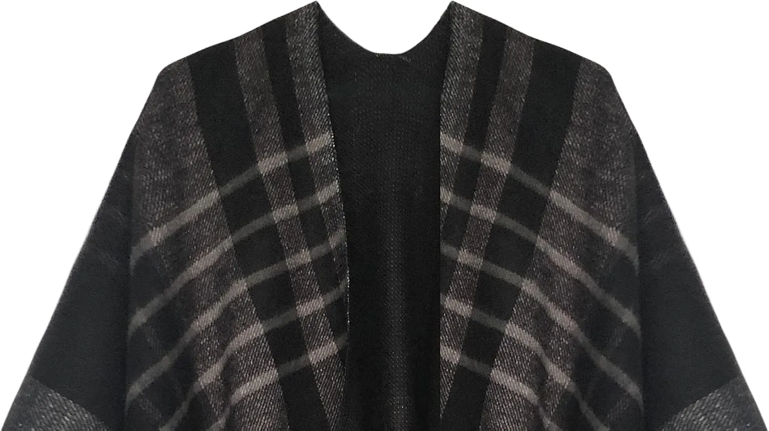 Urban CoCo Women's Winter Vintage Poncho Capes Tassel Blanket Shawl Wrap Cardigan Coat