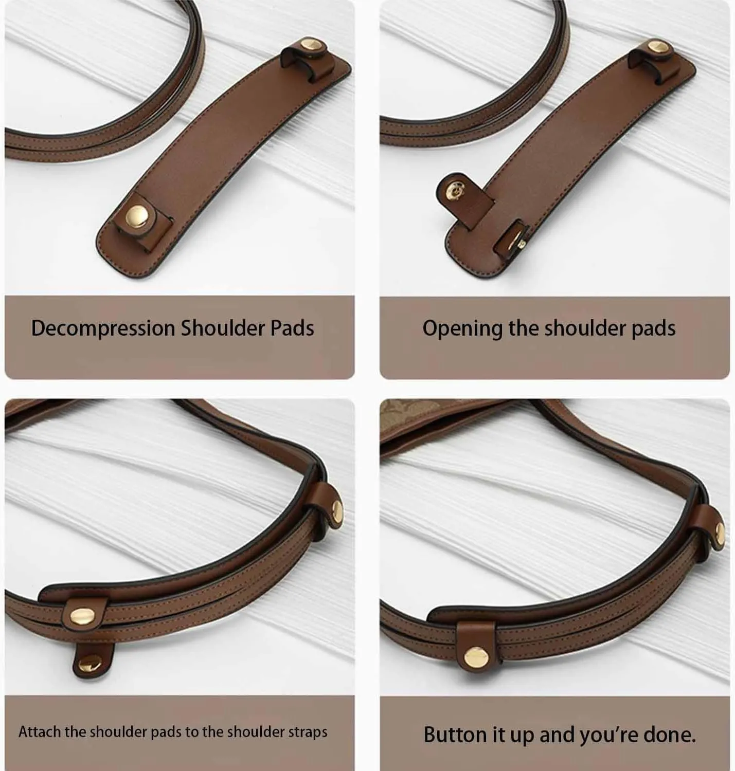 Vachetta Leather Shoulder Pad Soothing Shoulder Pad for Cossbody Bag Straps