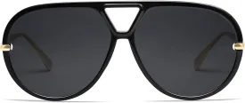 VANLINKER Trendy Polarized Aviator Sunglasses for Women Men Retro Oversized Round Sunglasses Vintage Shield Shades VL9798