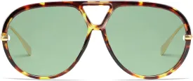 VANLINKER Trendy Polarized Aviator Sunglasses for Women Men Retro Oversized Round Sunglasses Vintage Shield Shades VL9798