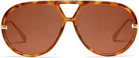 VANLINKER Trendy Polarized Aviator Sunglasses for Women Men Retro Oversized Round Sunglasses Vintage Shield Shades VL9798