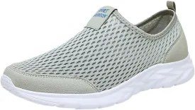 Women Casual Slip On Sneakers Breathable Knit Walking Shoes Lightweight Loafers Non Slip Comfortable Flats