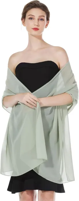 Women Chiffon Shawls and Wraps for Evening Dresses Wedding Party Travel Scarves Pashmina Bikini Cover Up