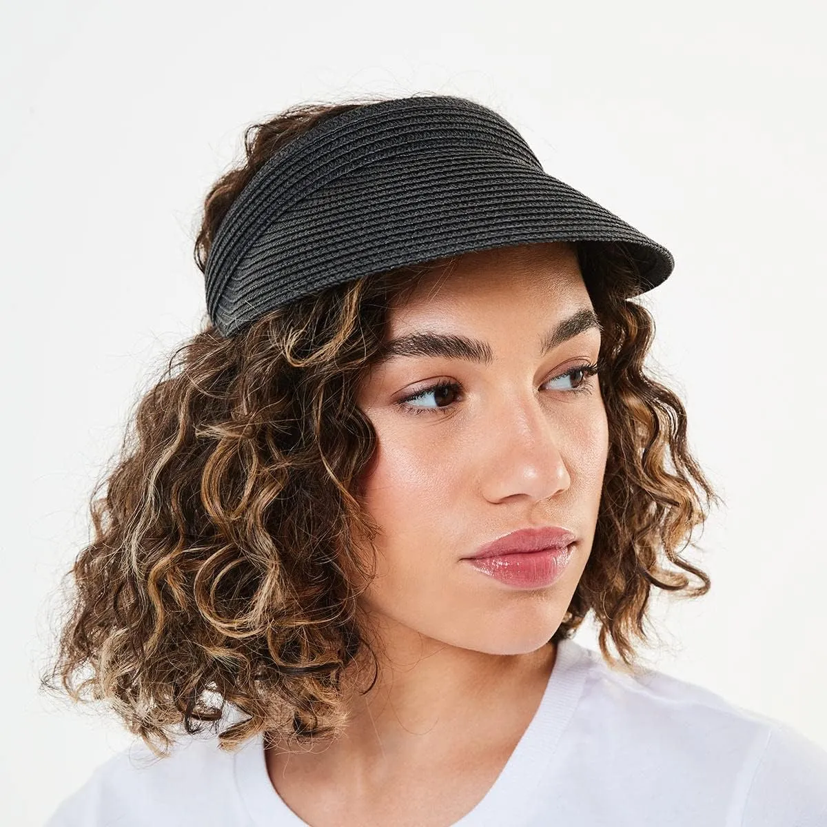Women Straw Sun Visor Hat Wide Brim Foldable Summer UV Protection Beach Cap Packale Hats