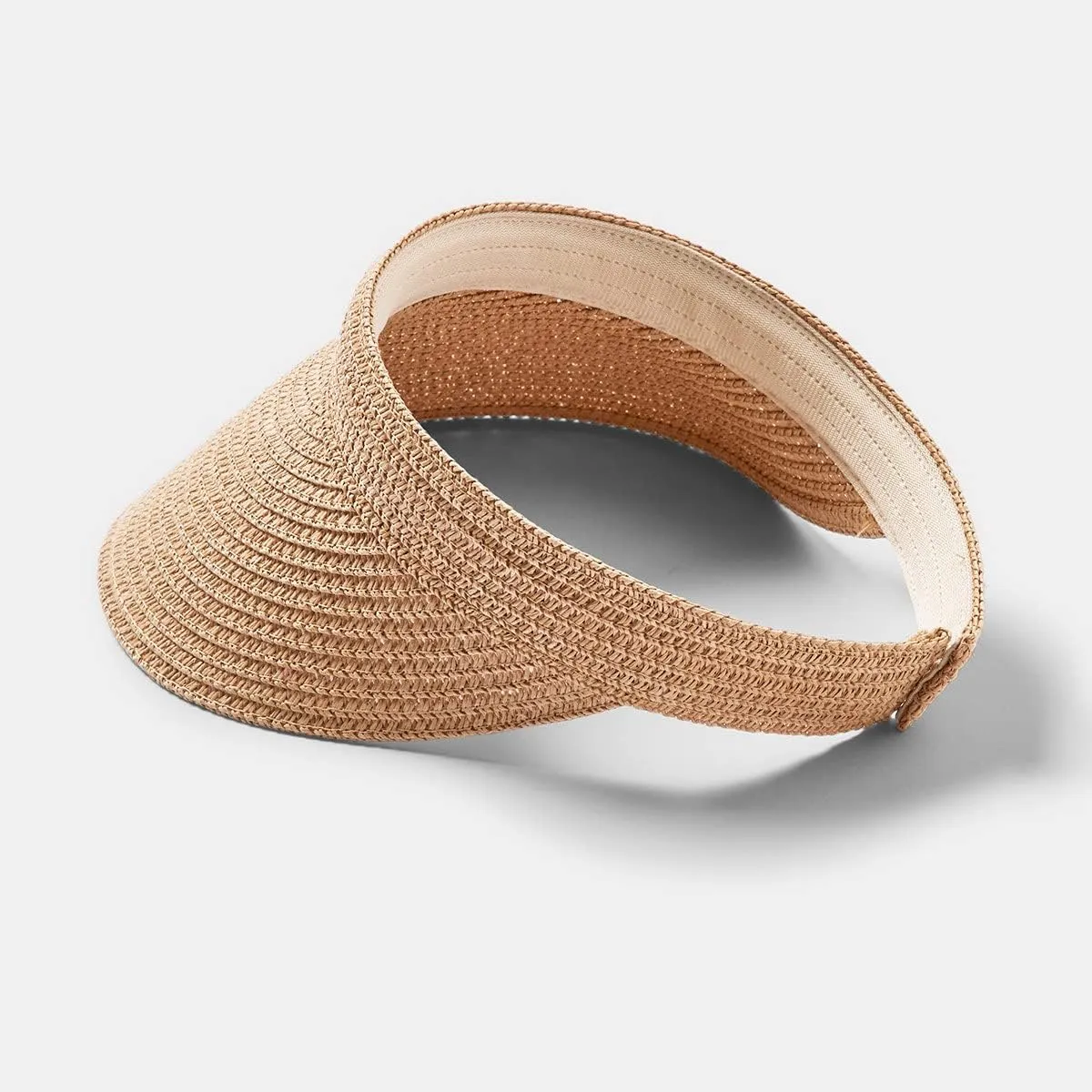 Women Straw Sun Visor Hat Wide Brim Foldable Summer UV Protection Beach Cap Packale Hats