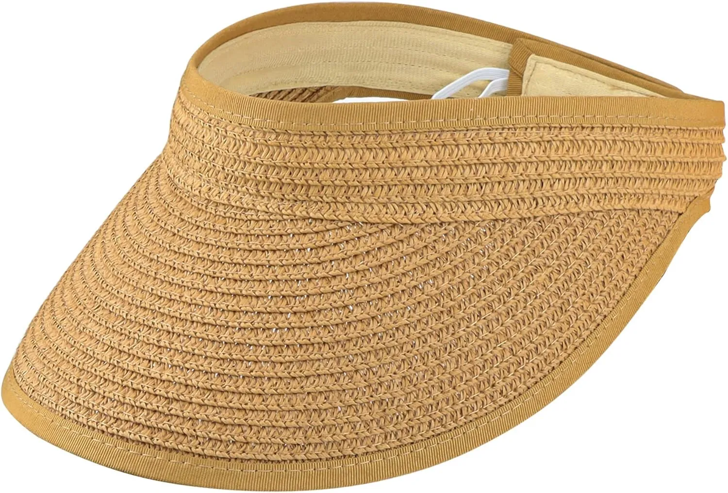 Women Straw Sun Visor Hat Wide Brim Foldable Summer UV Protection Beach Cap Packale Hats