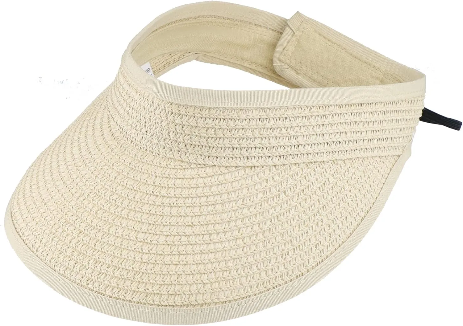 Women Straw Sun Visor Hat Wide Brim Foldable Summer UV Protection Beach Cap Packale Hats