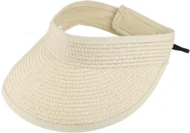 Women Straw Sun Visor Hat Wide Brim Foldable Summer UV Protection Beach Cap Packale Hats Women Straw Sun Visor Hat Wide Brim Foldable Summer UV Protection Beach Cap Packale Hats