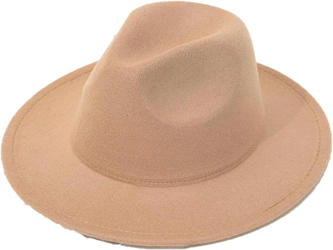 Women's Fedora Hat Spring Autumn Winter Vintage Big Eaves Top Hat
